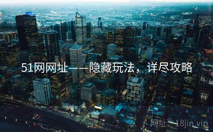 51网网址——隐藏玩法，详尽攻略