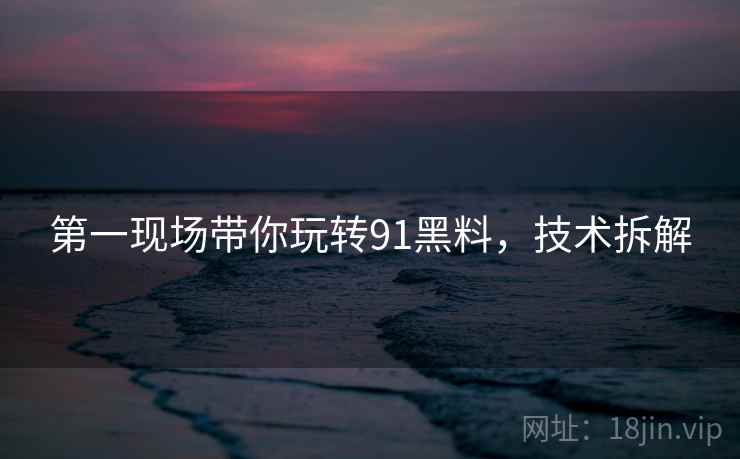 第一现场带你玩转91黑料，技术拆解